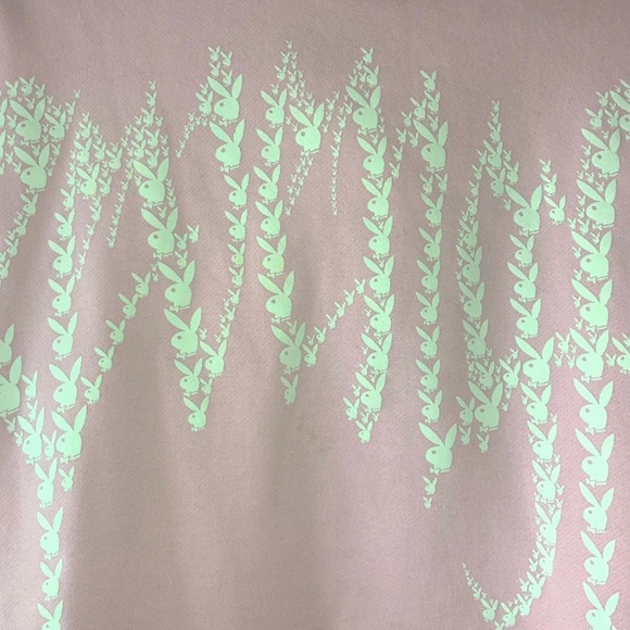 Playboy x Revenge pink hoodie - Picture 3 of 4